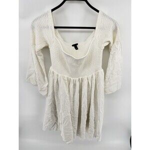 Torrid Purple Off White Smocked Off Shoulder Baby Doll Dress Plus Sz 0